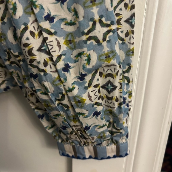 Brooks Ave Scalloped Long Sleeve Blouse - English Tile - Picture 11 of 11
